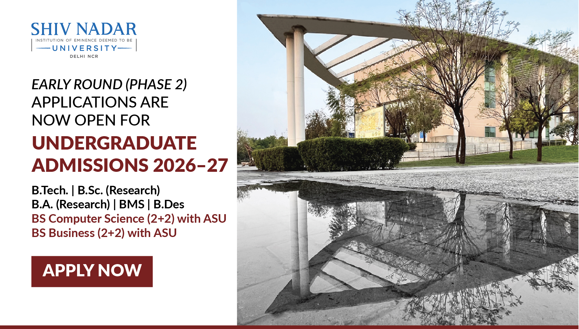 Admission Open after CUET Result