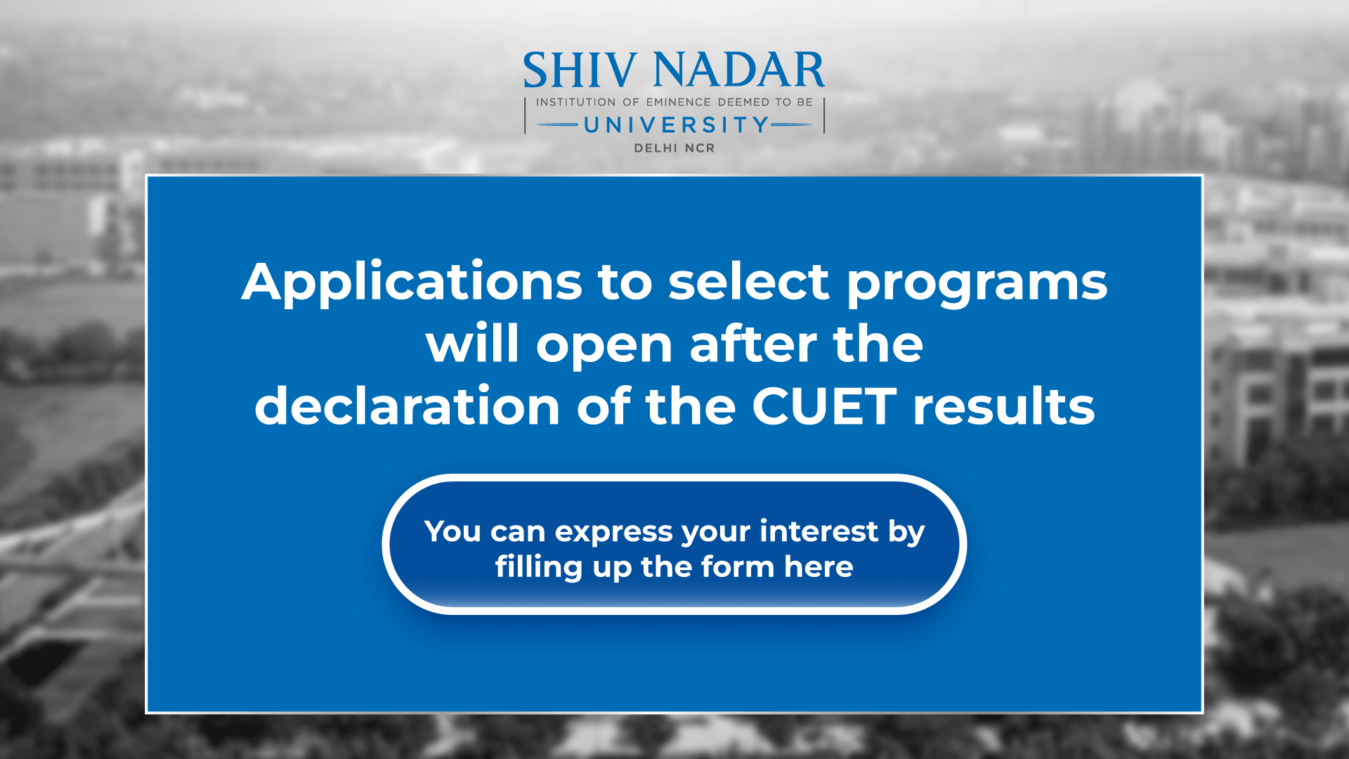 Admission Open after CUET Result